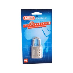 ABUS P/LOCK 145/30 SIL DP ALUM BODY 3 WHEEL COMBO