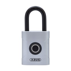 Abus Padlock Touch Biometric Fingerprint Weather Resistant Silver Display Pack - 57/50