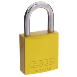 ABUS P/LOCK 72/40 YEL KD RH KEYWAY