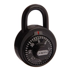 ABUS P/LOCK 78KC/50 (501-KEY) BLK DIAL