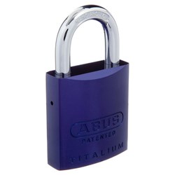 ABUS 83AL Series Premium Rekeyable Padlock with 45mm Purple Aluminium Body and 25mm Hardened Steel Shackle KD - 83AL45NPURKD