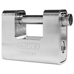 ABUS Monobloc 92/80 Padlock Silver Display Pack - 9280C