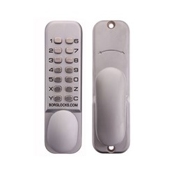 Borg Mechanical Digital Door Lock with Knob Satin Chrome - BL2000SC