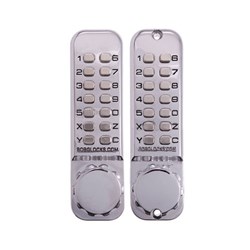 Borg Mechanical Digital Door Lock with Back to Back Keypads External Grade Chrome Plate - BL2620MGBC