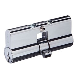 BRAVA Metro Euro Double Cylinder with Lazy Cam LW5 Profile KD Rekeyable Chrome Plate 70mm - 9555-3 BRM905553CP