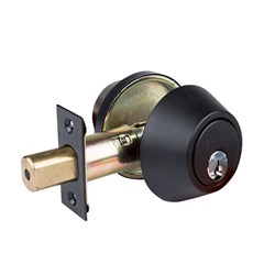 BRAVA Urban Deadbolt Double Cylinder LW4 Profile KD Matt Black - D3X92B