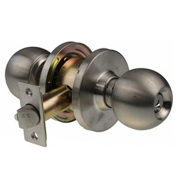 BRAVA Metro EA Series Glass Door Knob Set 70mm Backset SS - EA3011SS70