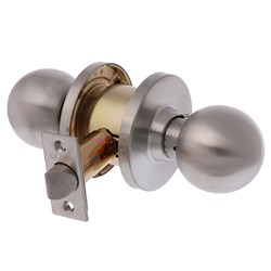 BRAVA Metro EA Series Passage Knob Set 60mm Backset SS - EA3082SS60