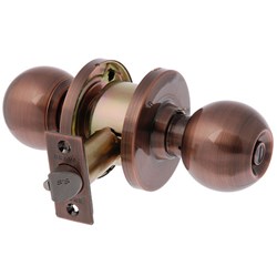 BRAVA Metro EA Series Entrance Knob Set 70mm Backset Antique Copper - EA3700AC70