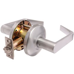 BRAVA Metro EV Series Passage Lever Set 70mm Backset Satin Chrome - EV6082SC70