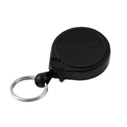 KEY-BAK SELF RETRACT REEL MINI BLK RND BELT CLIP NYLON 36"