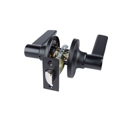 BRAVA Urban LE Series Tiebolt Passage Lever Set Adjustable 60/70mm Backset Matt Black - LEX903B