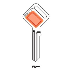 Silca Taggy ORANGE LW5 Key Blank with Customisable Plastic Head