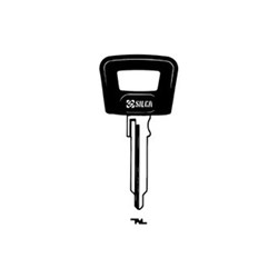 Silca PW1P Key Blank for Dom Porsche Cars Plastic Head