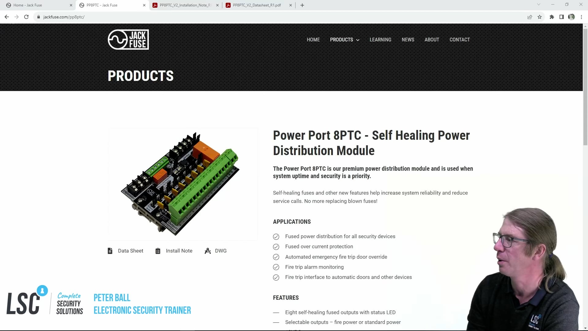 Jack Fuse Power Port 8PTC