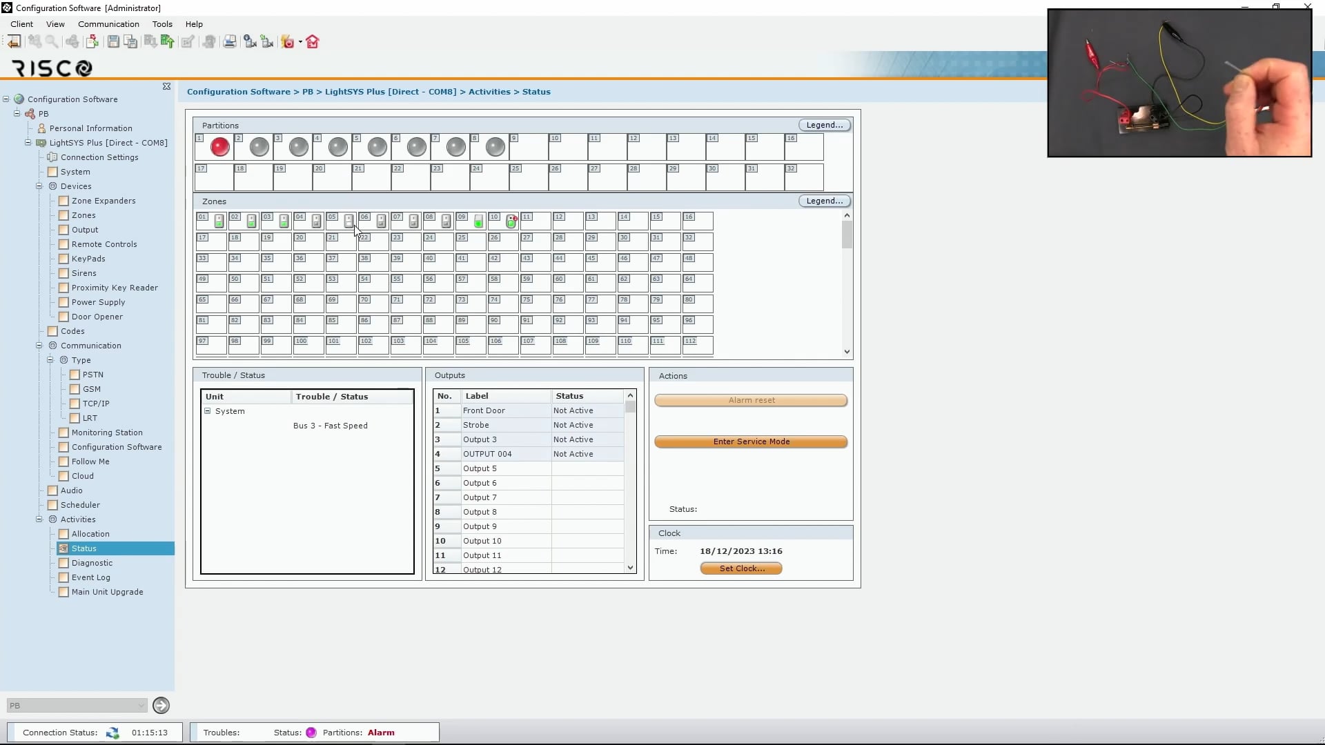 Risco Zone Termination Programming