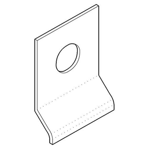 BDS Large Lip Pull to suit Round 201 Cylinder 80x100x1.5mm in SSS - 201 PULLLG