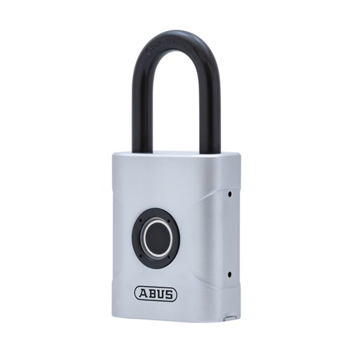 Abus Padlock Touch Biometric Fingerprint Weather Resistant Silver Display Pack - 57/50