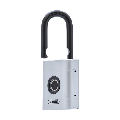 Abus Padlock Touch Biometric Fingerprint Weather Resistant Silver Display Pack - 57/50