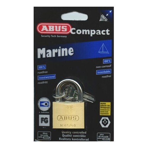 ABUS P/LOCK 65IB/40 with SS SHACKLE DP