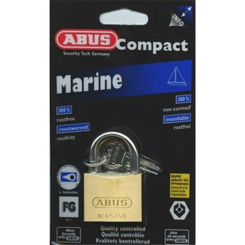 ABUS P/LOCK 65IB/40 with SS SHACKLE DP