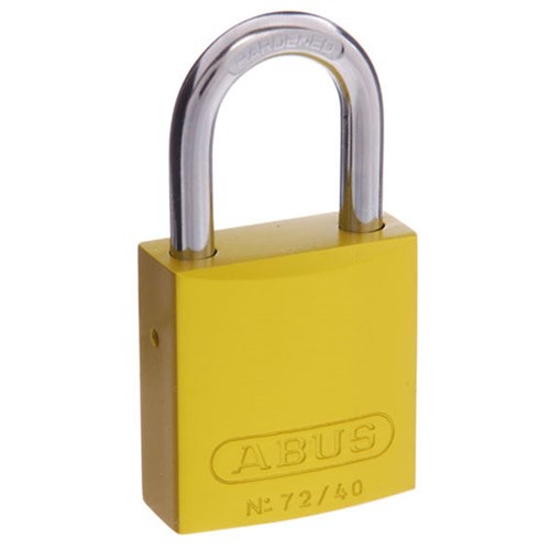 ABUS P/LOCK 72/40 YEL KD RH KEYWAY