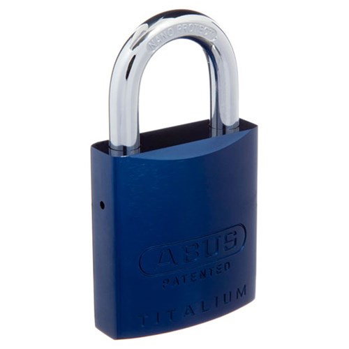 ABUS 83AL Series Premium Rekeyable Padlock with 45mm Blue Aluminium Body and 25mm Hardened Steel Shackle KD - 83AL45NBLUKD