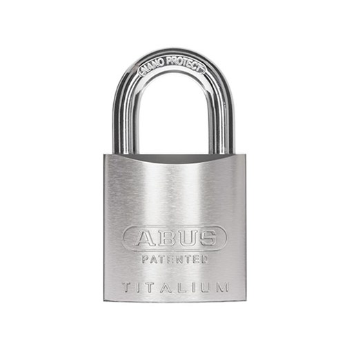 ABUS 83AL Series Premium Rekeyable Padlock with 50mm Silver Aluminium Body and 25mm Hardened Steel Shackle KD - 83AL50NNATKD