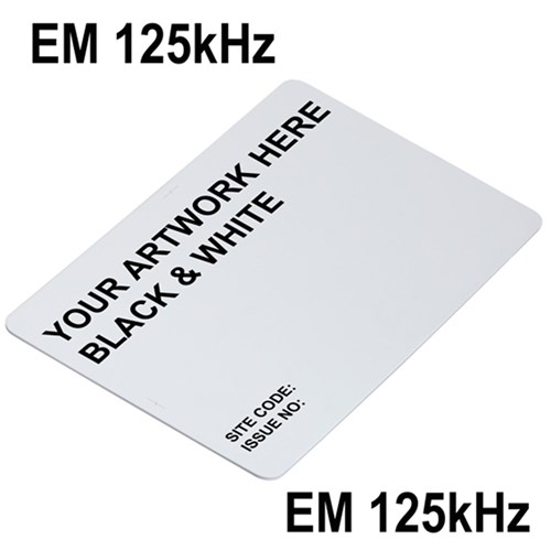 Neptune ISO Card EM/Presco 125kHz Black and White Print 1 Side