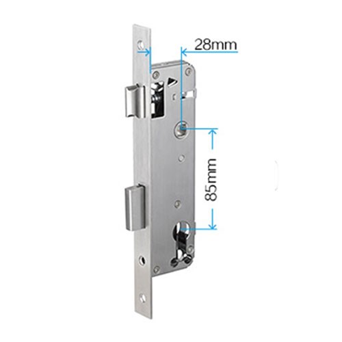 BRYTE ELECTRONIC NARROW BODY LEVER BLACK 30MM BACKSET