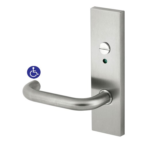 Dormakaba Furniture Square End Plate Concealed Fix with Privacy Indicator Emergency Turn and Noosa Lever RH SSS - 6649/30GRSSS 9400000002023