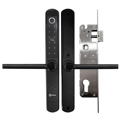 McGrath A210 Slimline Digital Lock, Black Finish with Euro Style 30mm Backset Mortice Lock