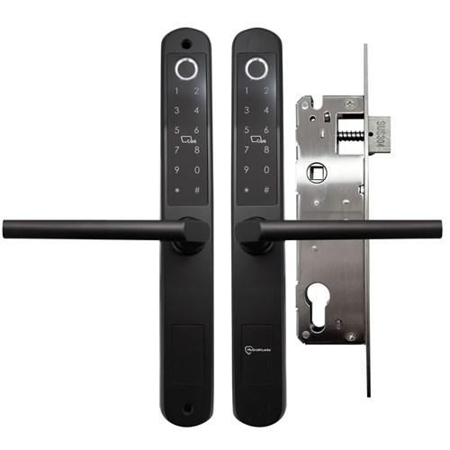 McGrath A210 Slimline Double Sided Digital Lock, Black Finish with Euro Style 35mm Backset Mortice Lock