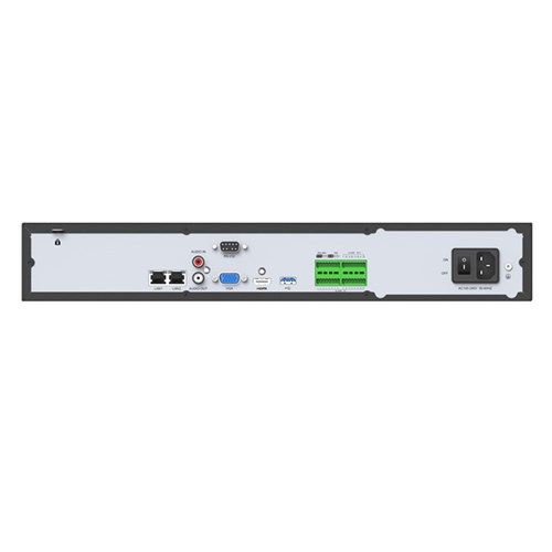 Milesight 32 Ch 7000 Series NVR, VCA, 4HDD, 4K, 256/200mbps, Non PoE, (No HDD's)