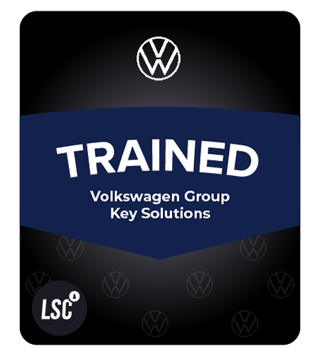 Volkswagen Group Key Solutions badge